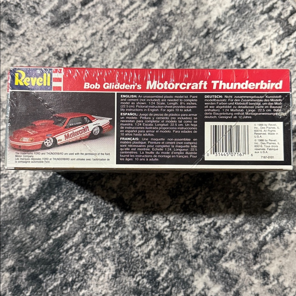 New Sealed Revell Bob Glidden’s Motorcraft Thunderbird Model Kit - Picture 2 of 3